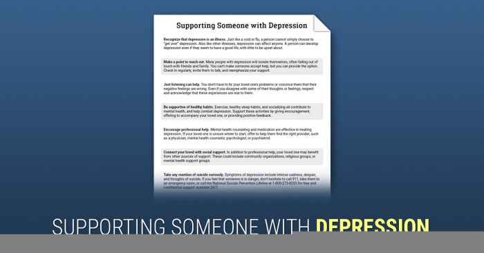 Depression support